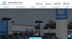 Desktop Screenshot of hondaofbaycounty.com