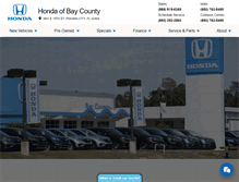 Tablet Screenshot of hondaofbaycounty.com
